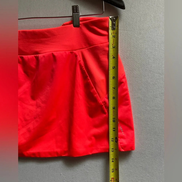Craft bright orange athletic skort sport skirt Sz M - Picture 8 of 8